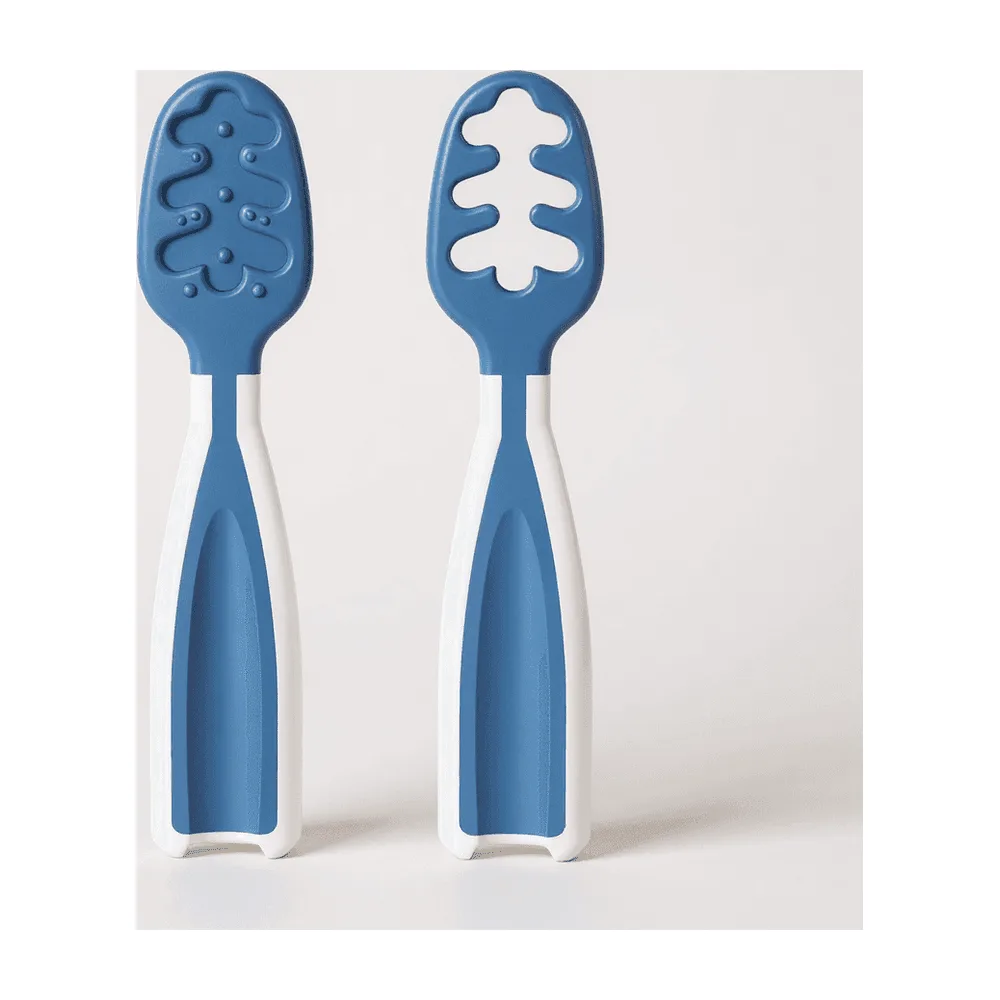 Set de 2 Pre-Cucharas de Aprendizaje para Bebé +4 Meses | SensiBlue